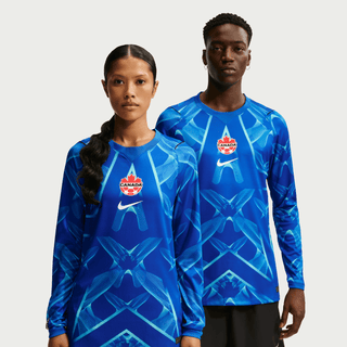 CANADA X NOCTA X NIKE "X2" L/S  GOALKEEPER JERSEY - LYON BLUE / WHITE