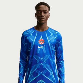 CANADA X NOCTA X NIKE "X2" L/S  GOALKEEPER JERSEY - LYON BLUE / WHITE