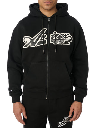 SCRIPT HOODIE - BLACK