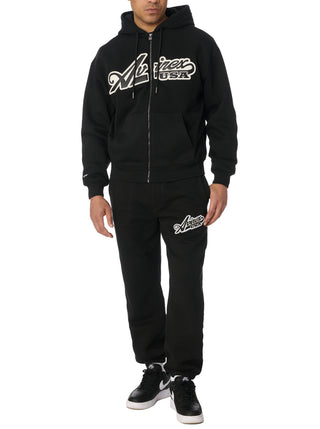 SCRIPT HOODIE - BLACK
