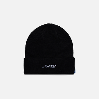 LOOSE GAUGE KNIT BEANIE - BLACK