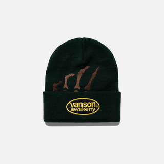 VANSON SKELETON BEANIE - GREEN