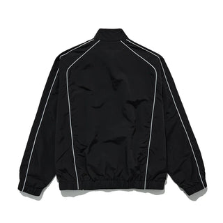 QUARTER ZIP TRACK JACKET - BLACK