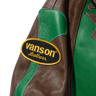 VANSON STADIUM TEAM JACKET - BROWN
