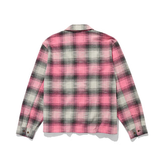 FLANNEL ZIP SHIRT - PINK