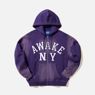 COLLEGIATE ARCH ZIP HOODIE - PURPLE