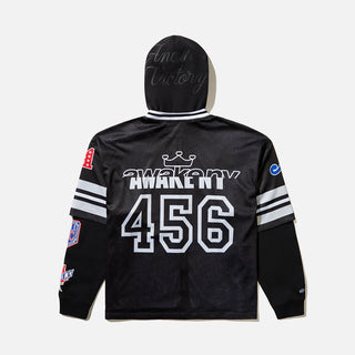 HEADCRACK CHAMPS JERSEY ZIP HODDIE - BLACK