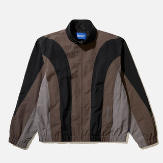 PUSHERMAN TRACK JACKET - BLACK / BROWN