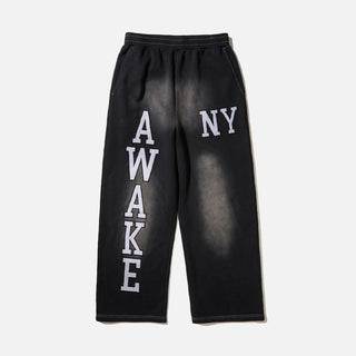 COLLEGIATE OPEN HEM SWEATPANT - BLACK