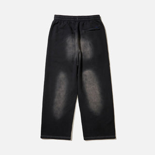 COLLEGIATE OPEN HEM SWEATPANT - BLACK