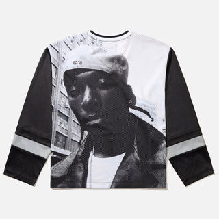 BIG L X AWAKE NY "THE BIG PICTURE" HOCKEY JERSEY - BLACK