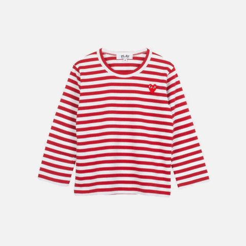 PLAY KIDS STRIPED TEE - RED / WHITE