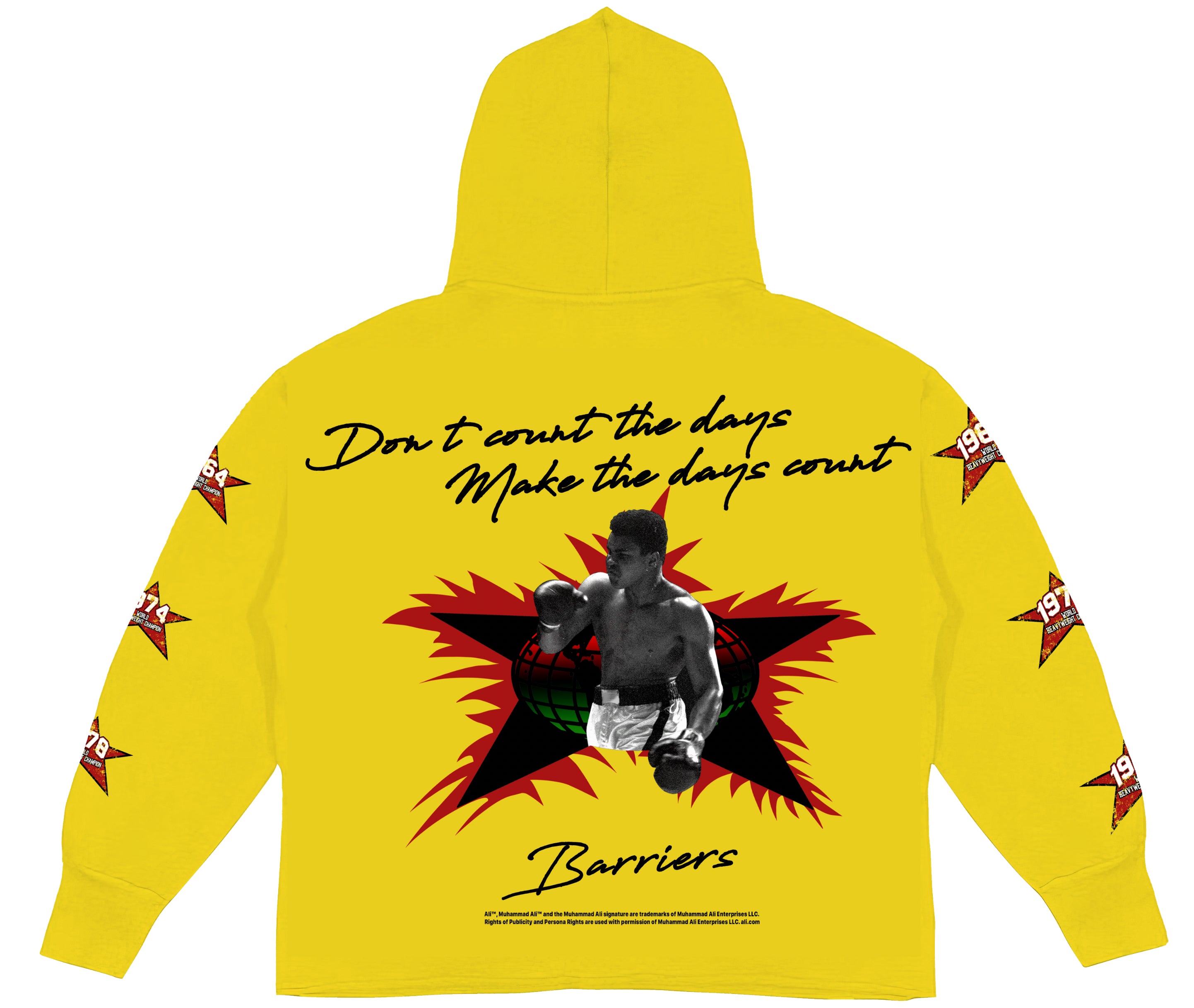 MUHAMMAD ALI HOODIE - YELLOW