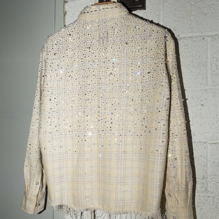 20K PEARL DIAMOND SHIRT - BEIGE