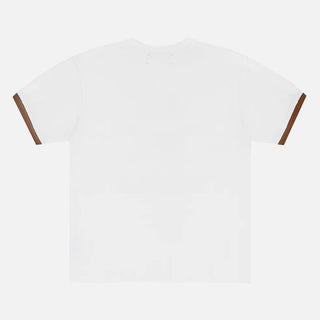 PEARL PATCHWORK S/S TEE - WHITE