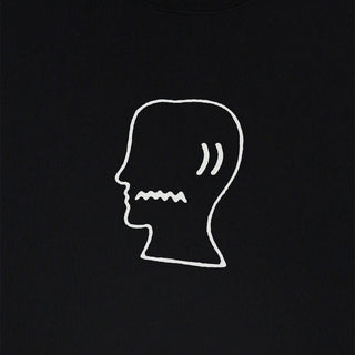 BRAIN DEAD LOGO HEAD T-SHIRT - BLACK