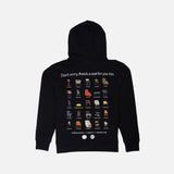 REC PHILLY X LAPSTONE "A SEAT AT THE TABLE" HOODIE - BLACK