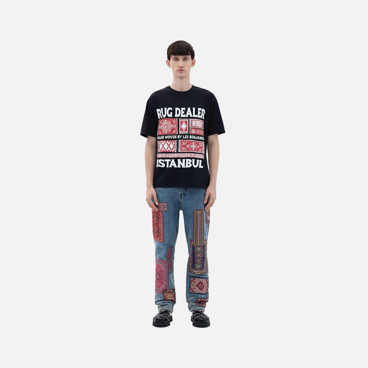 RUG DEALER LABEL GSM TEE - BLACK