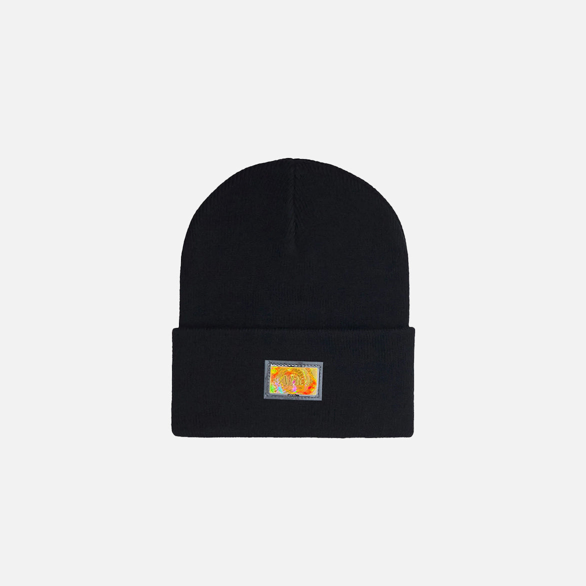 ABC 123 HOLOGRAM BEANIE - BLACK