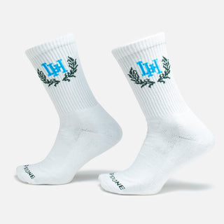 LH LAUREL SOCKS - WHITE / BLUE