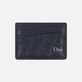 QUILTED CARDHOLDER - DARK BLUE