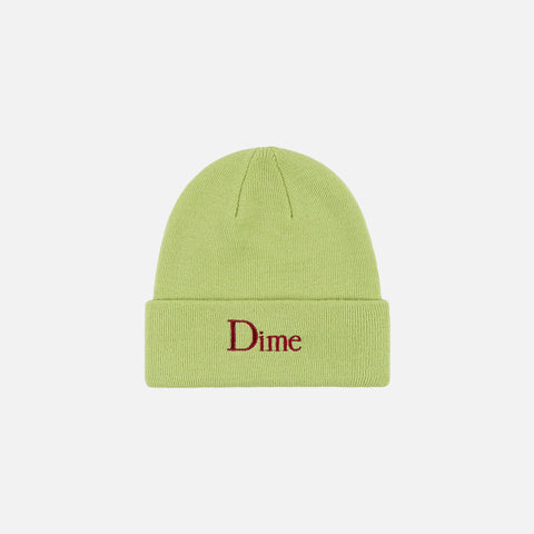 CLASSIC WOOL FOLD BEANIE - LIME