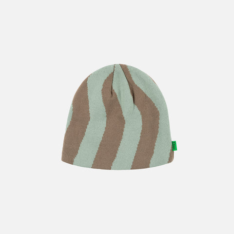 SPIRAL SKULLCAP BEANIE - SEAFOAM