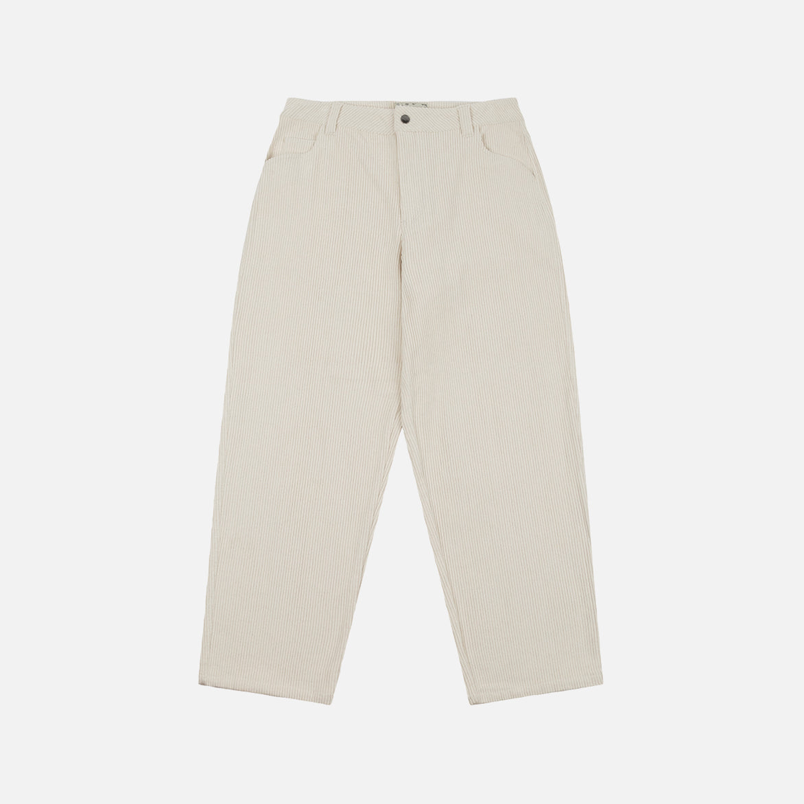 CLASSIC BAGGY CORDUROY PANTS - CREAM