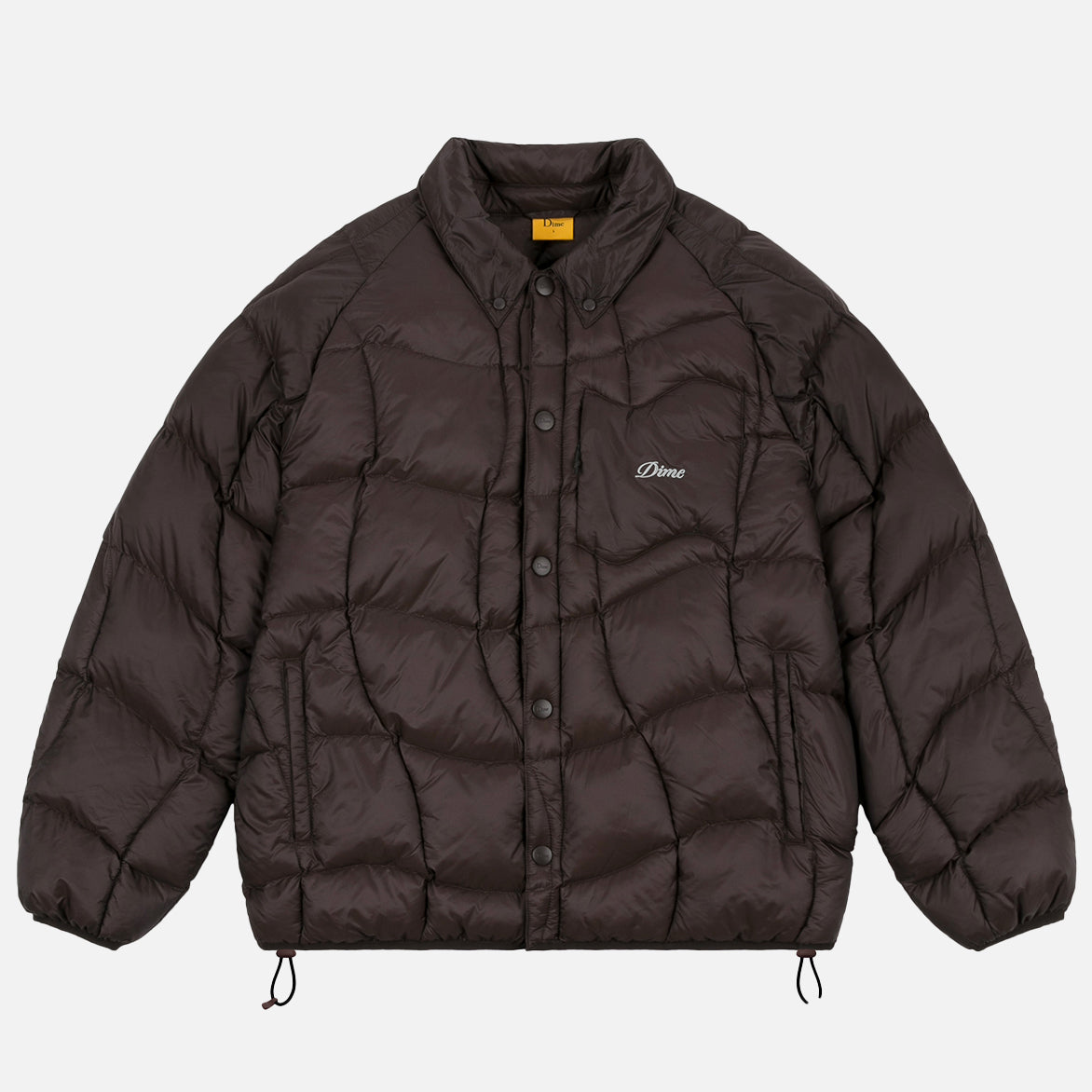 MIDWEIGHT WAVE PUFFER JACKET - ESPRESSO