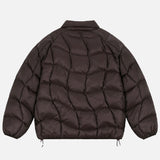 MIDWEIGHT WAVE PUFFER JACKET - ESPRESSO