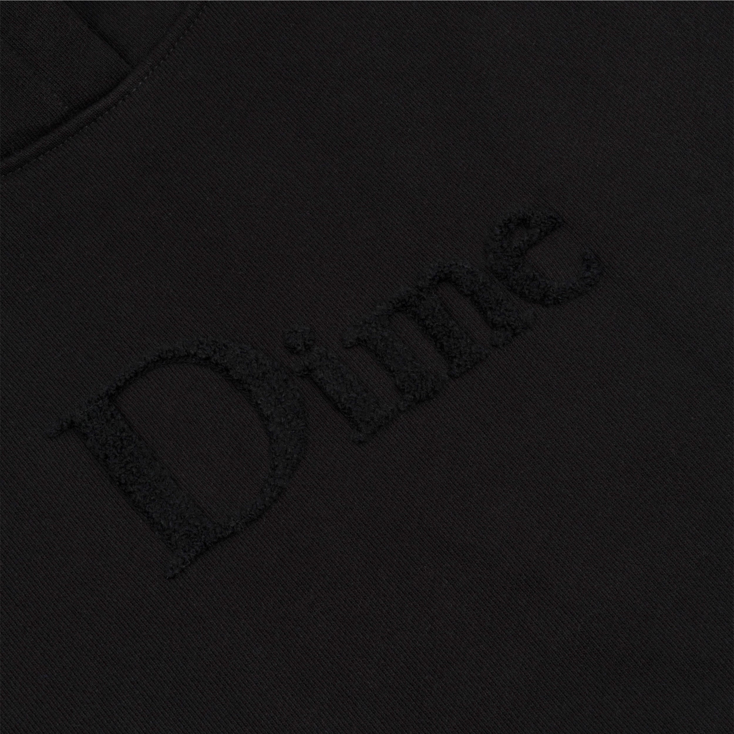 CLASSIC CHENILLE LOGO HOODIE - BLACK