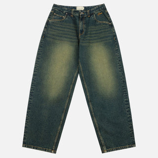 BAGGY DENIM PANTS - SANDBLASTED PINE