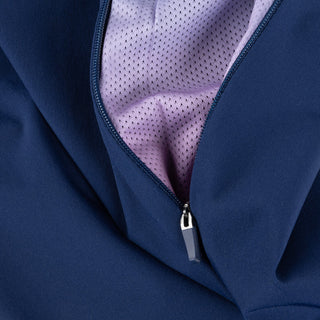 ATHLETIC ZIP PANTS - DARK BLUE