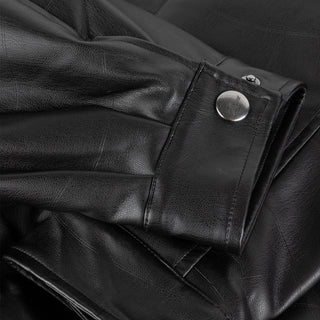 DEBOSSED WAVY JACKET - BLACK