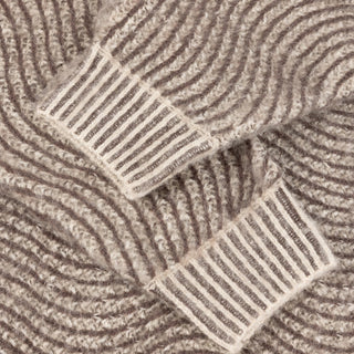 MOHAIR WAVE KNIT - CAMEL