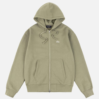 CURSIVE ZIP HOODIE - ARMY GREEN