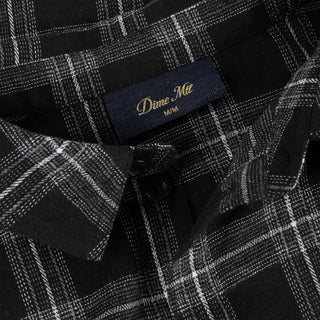 PLAID FLANNEL SHIRT - BLACK
