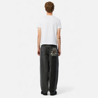 BAGGY DENIM PANTS - KNOWMATIC BLACK
