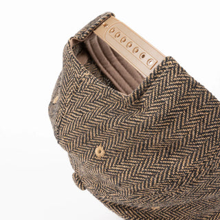 D FULL FIT CAP - HERRINGBONE OAK