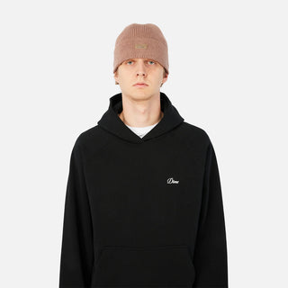 CURSIVE RIB BEANIE - CAMEL