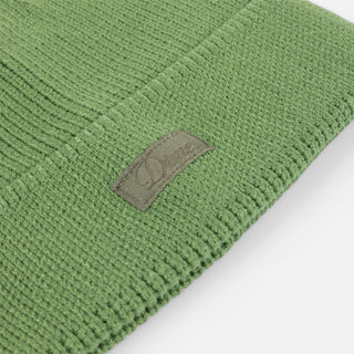 CURSIVE RIB BEANIE - KHAKI