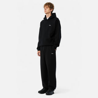 CURSIVE SMALL LOGO SWEATPANTS - BLACK