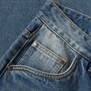 RELAXED DEMIN PANTS - SANDBLASTED INDIGO