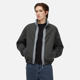 TWO TONE WINDBREAKER - CHARCOAL