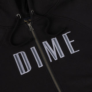 BLOCKS ZIP HOODIE - BLACK
