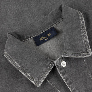 STONEWASHED BUTTON UP - BLACK WASHED