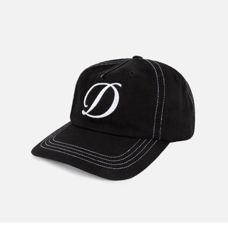 CURSIVE DENIM WORKER CAP - BLACK
