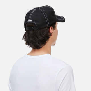 CURSIVE DENIM WORKER CAP - BLACK