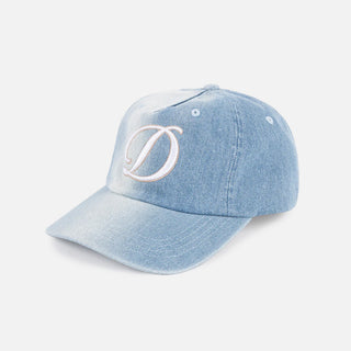CURSIVE DENIM WORKER CAP - BLUE