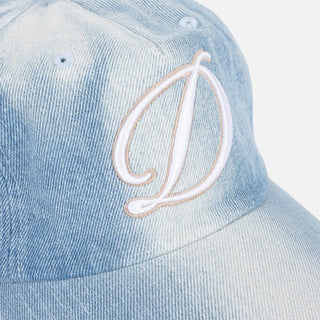 CURSIVE DENIM WORKER CAP - BLUE